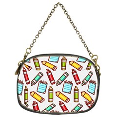 Seamless Pixel Art Pattern Chain Purse (one Side) by Amaryn4rt