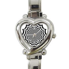 Spider Web Hypnotic Heart Italian Charm Watch by Amaryn4rt