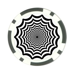 Spider Web Hypnotic Poker Chip Card Guard by Amaryn4rt