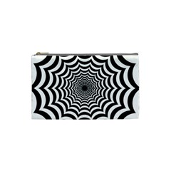 Spider Web Hypnotic Cosmetic Bag (small) by Amaryn4rt