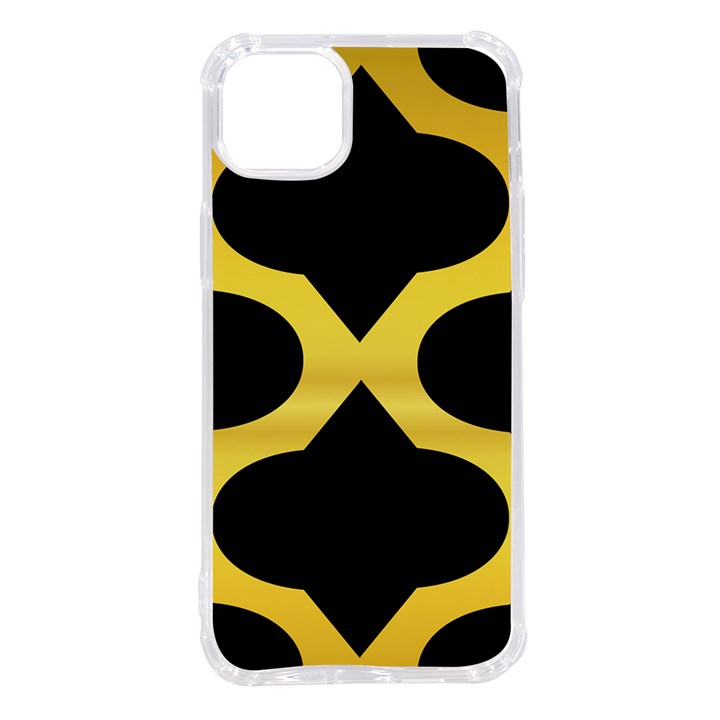 Seamless Gold Pattern iPhone 14 Plus TPU UV Print Case