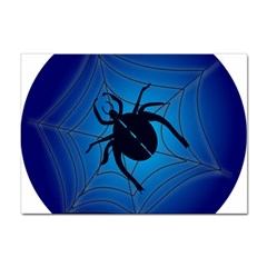Spider On Web Sticker A4 (10 Pack)