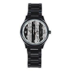 Whitney Museum Of American Art Stainless Steel Round Watch by Amaryn4rt