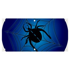 Spider On Web Banner And Sign 6  X 3  by Amaryn4rt