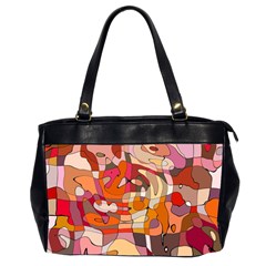 Abstract Abstraction Pattern Moder Oversize Office Handbag (2 Sides)