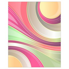 Abstract Colorful Background Wavy Drawstring Bag (small) by Amaryn4rt