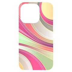 Abstract Colorful Background Wavy Iphone 14 Pro Black Uv Print Case by Amaryn4rt