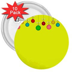 Christmas,bowls,garland,decoration 3  Buttons (10 Pack)  by Amaryn4rt