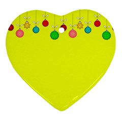 Christmas,bowls,garland,decoration Heart Ornament (two Sides) by Amaryn4rt