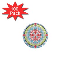 Drawing Mandala Art 1  Mini Magnets (100 Pack) 