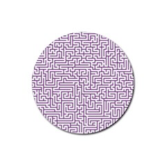 Maze Lost Confusing Puzzle Rubber Round Coaster (4 Pack) by Amaryn4rt