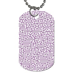 Maze Lost Confusing Puzzle Dog Tag (one Side) by Amaryn4rt