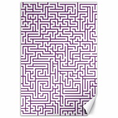 Maze Lost Confusing Puzzle Canvas 24  X 36  by Amaryn4rt