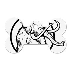 Mammoth Elephant Strong Dog Tag Bone (one Side) by Amaryn4rt