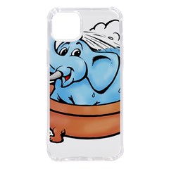Elephant Bad Shower Iphone 14 Plus Tpu Uv Print Case by Amaryn4rt