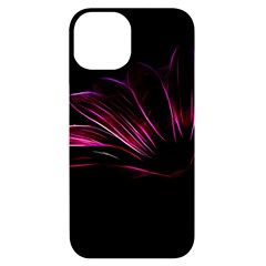 Purple Flower Pattern-design-abstract-background Iphone 14 Black Uv Print Case by Amaryn4rt