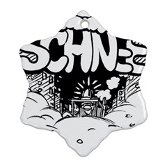 Snow Removal Winter Word Snowflake Ornament (two Sides) by Amaryn4rt