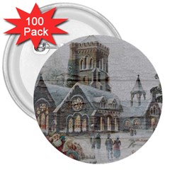 Santa Claus Nicholas 3  Buttons (100 Pack)  by Amaryn4rt