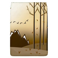 Landscape Trees Wallpaper Mountains Removable Flap Cover (l)