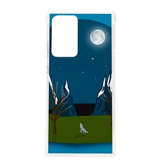 Vector Graphic Mountains Snow Wolf Samsung Galaxy Note 20 Ultra TPU UV Case