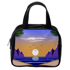 Vector Graphic Clipart Mountains Classic Handbag (one Side)