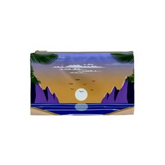 Vector Graphic Clipart Mountains Cosmetic Bag (small)