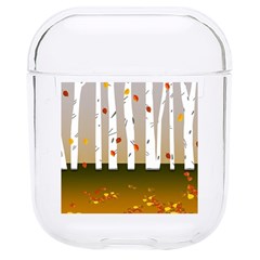 Birch Trees Fall Autumn Leaves Hard Pc Airpods 1/2 Case by Sarkoni