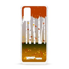 Birch Trees Fall Autumn Leaves Samsung Galaxy S20 6 2 Inch Tpu Uv Case