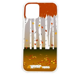 Birch Trees Fall Autumn Leaves Iphone 12 Pro Max Tpu Uv Print Case by Sarkoni