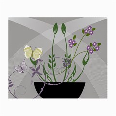 Flower Butterfly Pot Small Glasses Cloth (2 Sides)