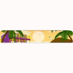 Vector Graphic Clipart Beach House Small Bar Mat