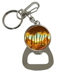 Mountains Fall Flowers Bottle Opener Key Chain