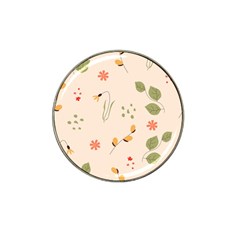 Spring Art Floral Pattern Design Hat Clip Ball Marker (10 Pack) by Sarkoni