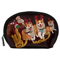 Christmas Santa Claus Dog Sled Accessory Pouch (large) by Sarkoni