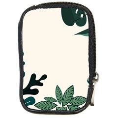 Leaves Plants Foliage Border Compact Camera Leather Case