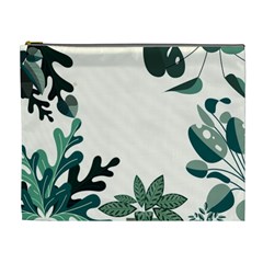 Leaves Plants Foliage Border Cosmetic Bag (xl)