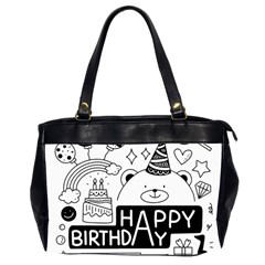 Happy Birthday Celebration Party Oversize Office Handbag (2 Sides)