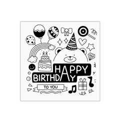 Happy Birthday Celebration Party Satin Bandana Scarf 22  X 22 