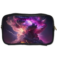 Cloud Heaven Storm Chaos Purple Toiletries Bag (two Sides)