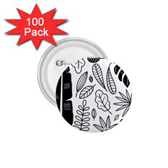 Leaves Plants Doodle Drawing 1 75  Buttons (100 Pack)  by Sarkoni