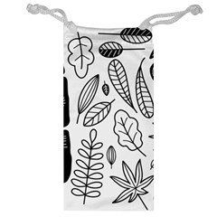 Leaves Plants Doodle Drawing Jewelry Bag