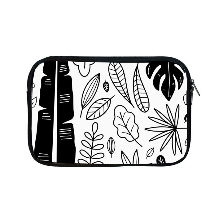 Leaves Plants Doodle Drawing Apple iPad Mini Zipper Cases