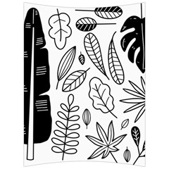 Leaves Plants Doodle Drawing Back Support Cushion