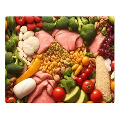 Fruit Snack Diet Bio Food Healthy Two Sides Premium Plush Fleece Blanket (large)