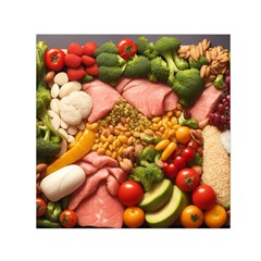 Fruit Snack Diet Bio Food Healthy Square Satin Scarf (30  X 30 )