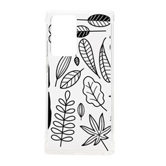Leaves Plants Doodle Drawing Samsung Galaxy Note 20 Ultra Tpu Uv Case by Sarkoni