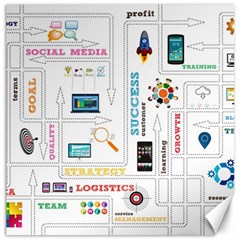 Illustrations Startup Business Organization Canvas 12  X 12 