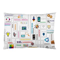 Illustrations Startup Business Organization Pillow Case (two Sides)