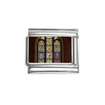 Stained Glass Window Old Antique Italian Charm (9mm) Front
