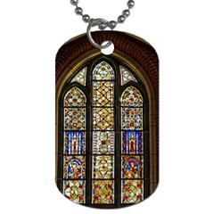 Stained Glass Window Old Antique Dog Tag (two Sides)